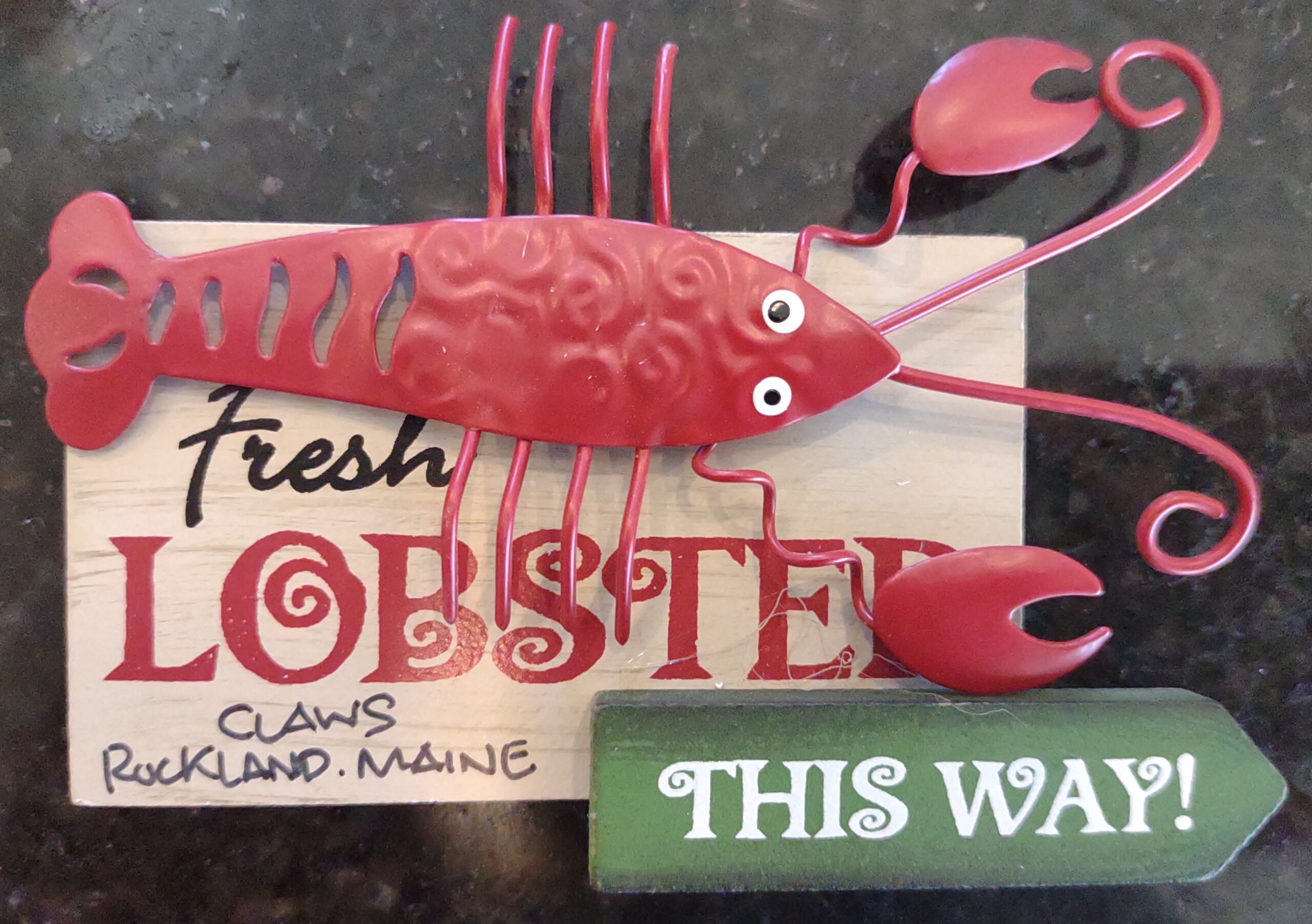 Lobster Sign Magnet - CLAWS